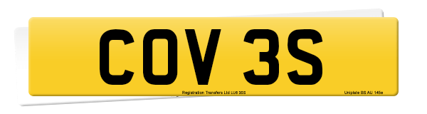 Registration number COV 3S